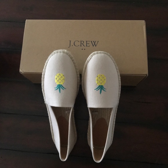 J. Crew Shoes - New! JCrew Pineapple Espadrille Flats. Size 8.5